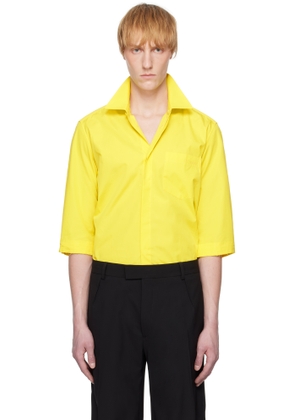 ALAINPAUL Yellow 3/4 Sleeve Shirt