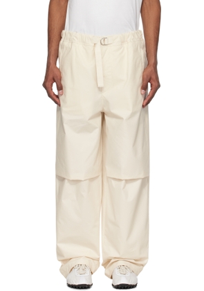 Jil Sander Off-White Belted Trousers