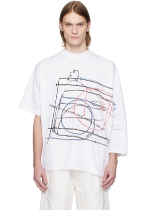 ALAINPAUL White Extended T-shirt