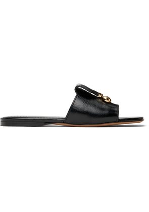 Marni Black Leather Trunkaroo Sandals