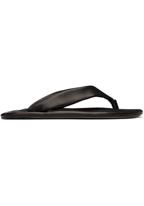 BY FAR Black Dasha Flip-Flops