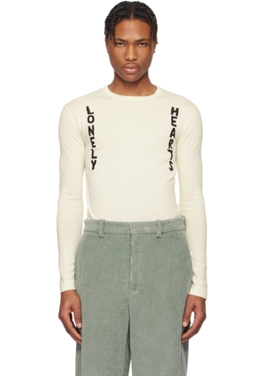 Jil Sander Off-White 'Lonely Hearts' Sweater