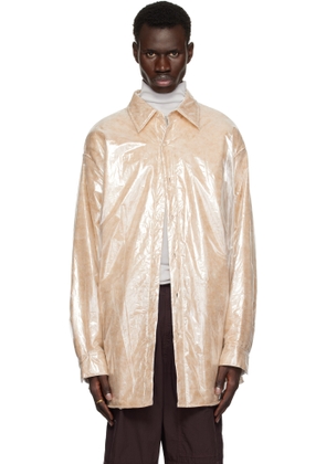 Dries Van Noten Pink Oversized Puffed Overshirt