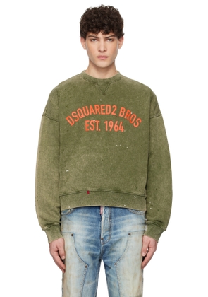 Dsquared2 Green Vanish Spot Cypro Fit Sweatshirt