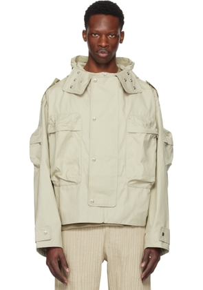 Tondolo Taupe Otidea Hooded Jacket