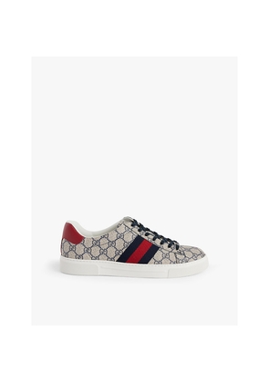 Mens Gucci Ace Supreme Canvas Trainers
