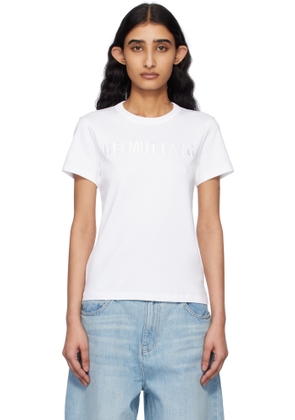 Helmut Lang White Slim Logo T-shirt