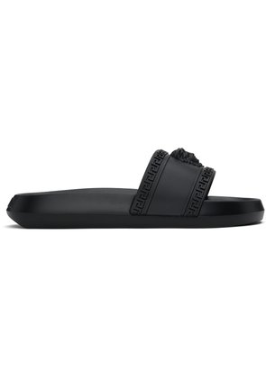 Versace Black Palazzo Pool Slides