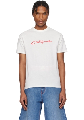 ERL White 'California' Signature T-shirt