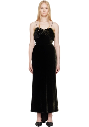 Maison Margiela Black Silk Maxi Dress