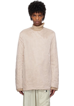 Dries Van Noten Pink Organza Long Sleeve Top