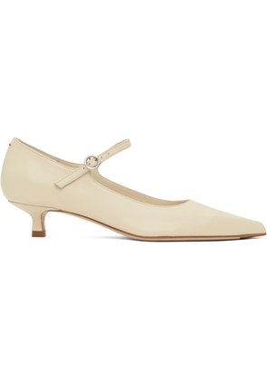 Aeyde Off-White Polina Nappa Leather Heels