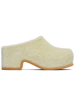 Dries Van Noten Green Platform Clogs