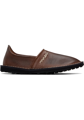 Marni Brown 'Marni' Symbol Loafers