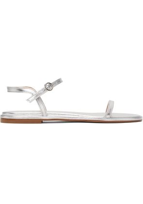 Aeyde Silver Nettie Leather Sandals
