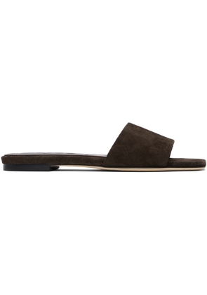 Aeyde Brown Anna Suede Sandals