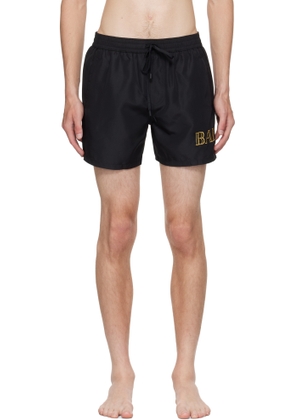 Balmain Black Logo Swim Shorts