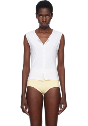 Gil Rodriguez White Sophie Sleeveless Top