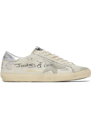 Golden Goose Off-White & Gray Super-Star LTD Sneakers