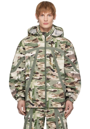 RCOS Khaki Taped Seam Shell Jacket