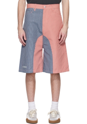 PDF Blue & Pink Low Ride Shorts