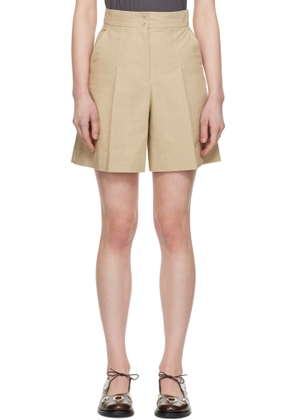 A. P.C. Beige Orlane Shorts