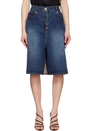 Pushbutton Blue Hybrid Regular Skort