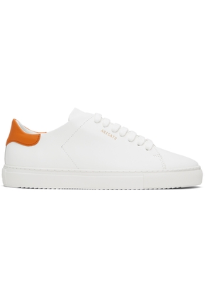 Axel Arigato White & Orange Clean 90 Sneakers