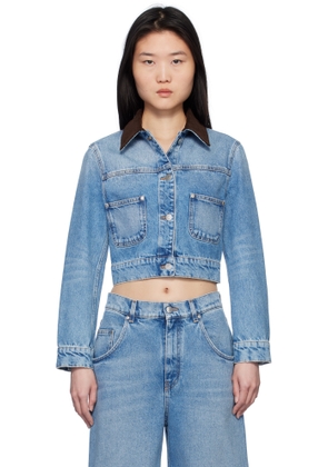 Stella McCartney Blue Vintage Wash Denim Jacket