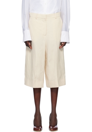Stella McCartney Off-White Linen Culotte Shorts
