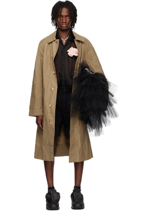 Simone Rocha Beige Car Trench Coat