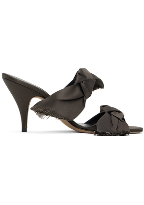 The Row Brown Vika Knot Heeled Sandals