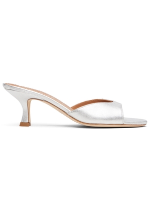Staud Silver Brigitte Mule Sandals