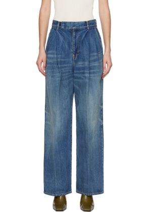 UNDERCOVER Blue Two-Tuck Jeans