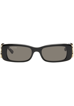 Balenciaga Black Dynasty Rectangle Sunglasses