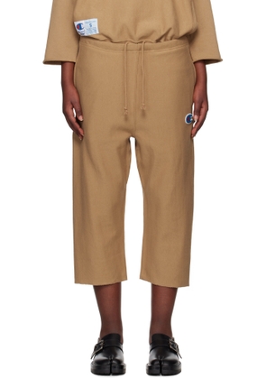 UNDERCOVER Tan Champion Edition Cropped Sweatpants