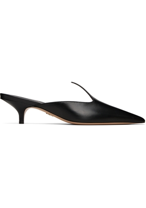 Ferragamo Black Dorye New Flame Sling Mules