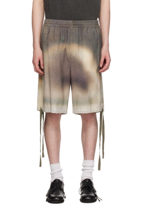 UNDERCOVER Brown & Gray UC1E4509 Shorts