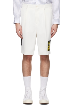 UNDERCOVER White Appliqué Shorts