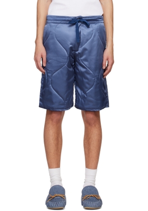 JW Anderson Navy Quilted Shorts