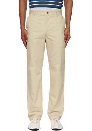 Maison Kitsuné Beige Casual Chino Trousers