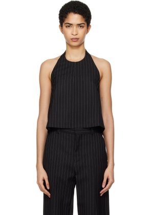 WARDROBE. NYC Black Backless Halter Top