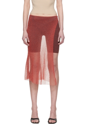 Isa Boulder SSENSE Exclusive Red Wrap Skort