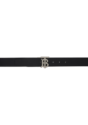 Burberry Black & Tan Leather Reversible 'TB' Belt