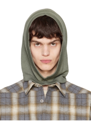 Rick Owens Green Hollywood Cashmere Hood
