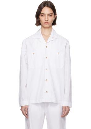 CDLP White Cotton Overshirt