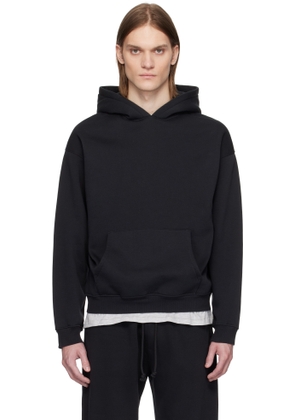 SKIMS Black Fleece Lounge Relaxed Hoodie