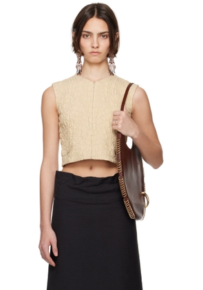 Tory Burch Beige Wool Silk Top