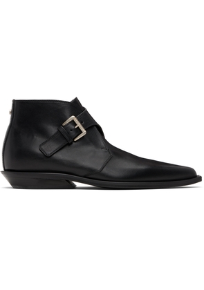 Ann Demeulemeester Black Yan Pointy Micro Heel Ankle Boots