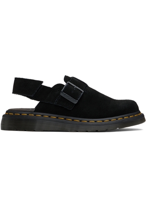 Dr. Martens Black Jorge II Suede Slingback Mules